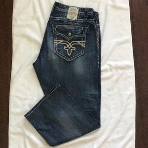 ROCK REVIVAL DENIM JEANS “Fabio” Boot size 42x30